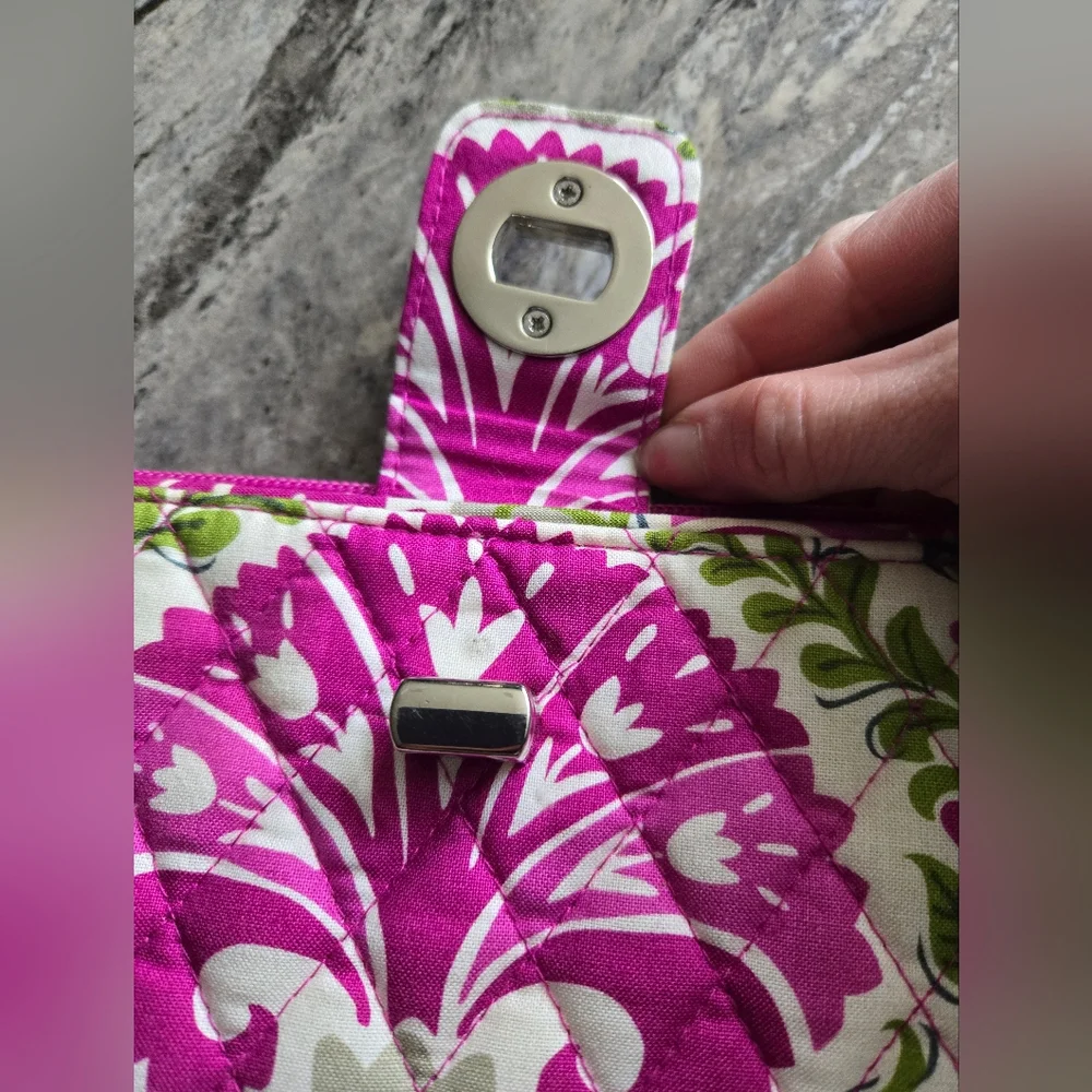 Vera Bradley Turn-lock Wallet In Retired Julep Tulip Print - Picture 7 of 10